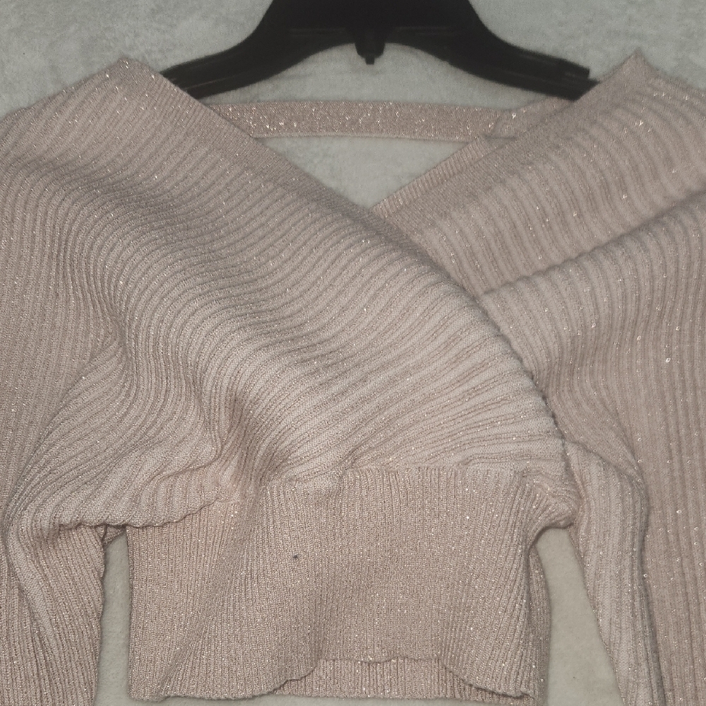 Windsor Light Pink Ribbed Knit Top - Picture 5 of 14
